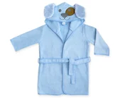 Szlafroki dla dzieci - UVIE Ciepły szlafrok dziecięcy niebieski Piesek - miniaturka - grafika 1