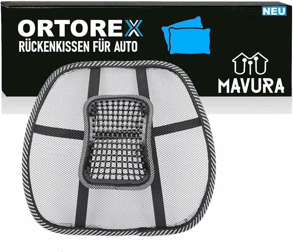 ORTOREX Ergonomiczna podpórka lędźwiowa samochodowa podpórka lędźwiowa biurowa podpórka pod plecy
