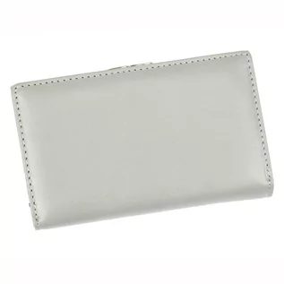 Portfele - Damski pojemny elegancki skórzany portfel RFID - grafika 1