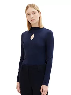 Damska koszula z długimi rękawami i wycięciami TOM TAILOR, 10668-niebieski kapitan nieba, S - Koszule damskie - miniaturka - grafika 1