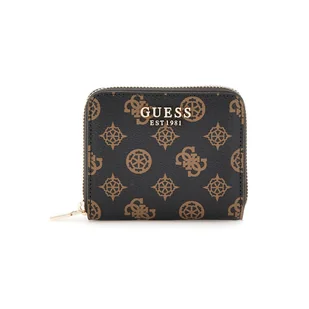 Damski Portfel GUESS LAUREL SLG SMALL ZIP AROUND SWPG8500370-MLO – Brązowy - Portfele - miniaturka - grafika 1