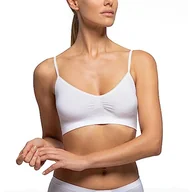 Biustonosze - POMPEA Brassiere Seamless Biustonosz Kobiety, Biały, S-M - miniaturka - grafika 1