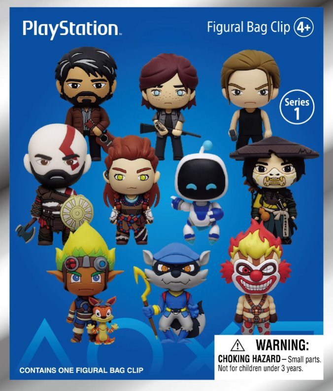 playstation seria 1 3d foam bag clip przypinka figurka the last of us god of war ghost of tsushima