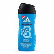 Żele pod prysznic dla mężczyzn - adidas AFTER SPORT żel pod prysznic 3W1 400ml - miniaturka - grafika 1