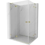Kabiny prysznicowe - Mexen Lunar L Duo kabina prysznicowa uchylna 120 x 105 cm, transparent, złota - 834L-120L-105P-50-00 - miniaturka - grafika 1