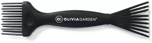 Olivia Garden Mini Przyrząd do czyszczenia szczotek z wytrzymałego materiału czarny - Pozostałe akcesoria fryzjerskie - miniaturka - grafika 1