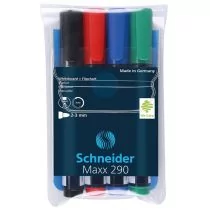 Schneider 129094 marker Maxx 290 Board 4-ER etui 129094 - Markery do tablic - miniaturka - grafika 1