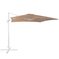 Parasole ogrodowe - Beliani Parasol ogrodowy 250 x 250 x 235 cm mokka/biały MONZA - miniaturka - grafika 1