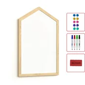 Tablice i flipcharty - DOMEK - Tablica biała magnetyczno-suchościeralna w kształcie domku - miniaturka - grafika 1