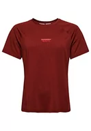 Koszule damskie - Superdry Core Active tee Koszula damska, Fired Brick Brown, 34 - miniaturka - grafika 1