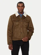 Płaszcze męskie - Levi's® Kożuch 001YT-0001 Brązowy Regular Fit - miniaturka - grafika 1