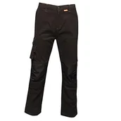 Spodnie męskie - Regatta TRJ373R40800 skandal stretch spodnie, rozmiar 100 cm standardowe, czarne - miniaturka - grafika 1