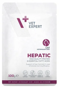 VETEXPERT 4T Vet. Diet Cat Hepatic 100g (SASZETKA) - Mokra karma dla kotów - miniaturka - grafika 1