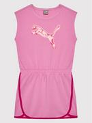 Sukienki i spódniczki dla dziewczynek - Puma Sukienka codzienna Alpha 846940 Różowy Relaxed Fit - miniaturka - grafika 1