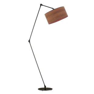 Czarna lampa podłogowa z możliwością regulacji ramienia BARI ECO - Lampy stojące - miniaturka - grafika 1