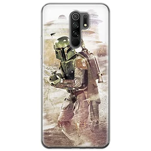 ERT GROUP etui na telefon Xiaomi REDMI 9, case oryginalny i oficjalnie licencjonowany przez Star Wars, wzór Boba Fett 001, optymalnie dopasowane, plecki z TPU - Etui i futerały do telefonów - miniaturka - grafika 1