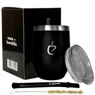 Yerba Mate - Czarny zestaw TERMOLID do yerba mate od Un Mate: termiczne matero, bombilla - miniaturka - grafika 1