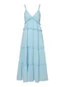 Sukienki - YAS Sukienka letnia Anina 26038014 Błękitny Regular Fit - miniaturka - grafika 1