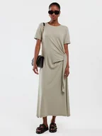 Sukienki - BIG STAR Sukienka w kolorze oliwkowym - miniaturka - grafika 1