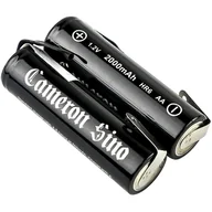 Ładowarki i akumulatory - Akumulatorki AA / R6 2000mAh 2.40Wh Ni-MH zestaw 2 szt z blaszkami lutowniczymi z okrągłymi otworami (Cameron Sino) - miniaturka - grafika 1