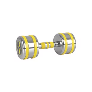 inSPORTline Hantla chromowana inSPORTline Yellsteel 9 kg hantel 20839 - Hantle i ciężarki - miniaturka - grafika 1