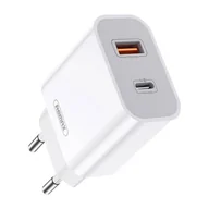 Ładowarki do telefonów - Ładowarka sieciowa Remax, RP-U68, USB-C, USB, 20W (biała) - miniaturka - grafika 1