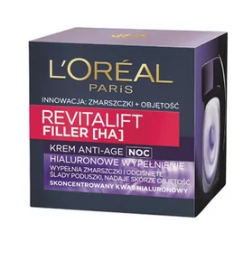 Loreal L'OREAL Revitalift Filler krem na noc 50ml - Kremy do twarzy - miniaturka - grafika 1