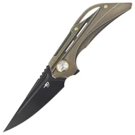 Noże - Nóż składany Bestech Vigil Bronze Titanium, Black Stonewashed M390 by Kombou (BT2201D) - miniaturka - grafika 1