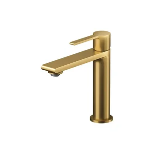 Bateria umywalkowa Cersanit Virgo złoty szczotkowany S951-865 - Baterie umywalkowe - miniaturka - grafika 1