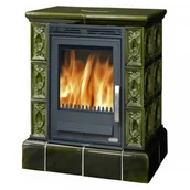 Piece wolnostojące - ABX Piecyk kaflowy Helvetia kaflowy cokół - Zielony - miniaturka - grafika 1