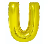 Balony i akcesoria - GO Balon foliowy litera U 85 cm FG-L85ZEU - miniaturka - grafika 1