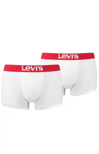 Majtki męskie - Levis 2-pack bawełnianych bokserek męskich 905002001, Kolor biały, Rozmiar XL, Levis - grafika 1