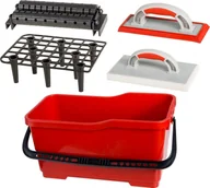 Inne mocowania - Komplet glazurniczy: wiadro-22L kratka rolka paca z gumą Proline karton - miniaturka - grafika 1