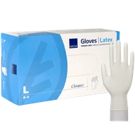 Rękawiczki jednorazowe - Abena, rękawice lateksowe, niejałowe, bezpudrowe, rozmiar L, 100 sztuk - miniaturka - grafika 1