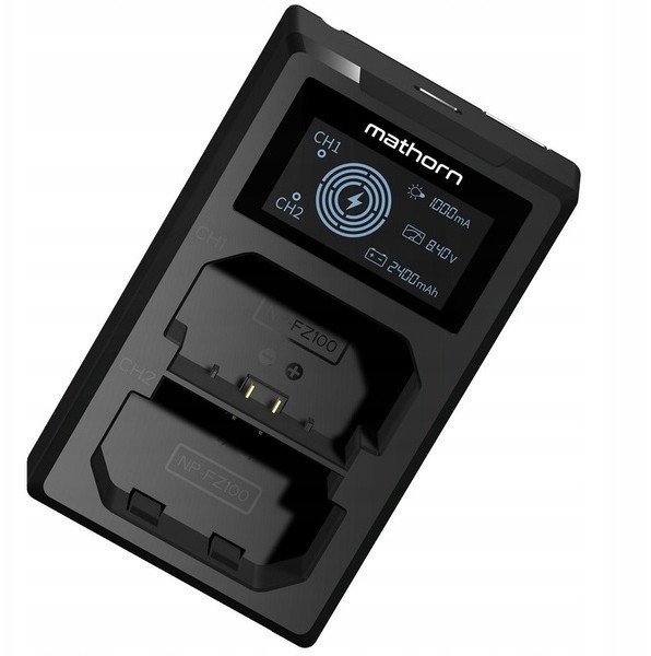 Ładowarka dwukanałowa Mathorn MBC-D220 USB-C do Sony NP-FZ100