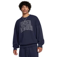 Bluzy sportowe męskie - Męska bluza dresowa Under Armour UA Icon Hwt Terry Os Crew - granatowa - UNDER ARMOUR - miniaturka - grafika 1