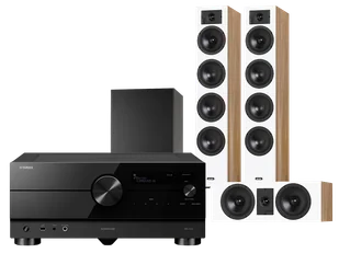 Kino domowe Yamaha RX-A4A (czarny) + Diva 6 + 7 (dąb) + BASSO 880 (czarny) - Kino domowe - miniaturka - grafika 1