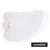 Rollery do masażu - Easy Livin Easy Livin Modelujący Kamień GUA SHA Luksusowy kamień masujący wykonany z białego jadeitu 1 szt. - miniaturka - grafika 1