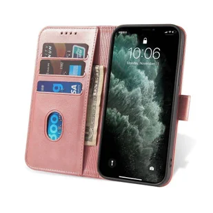 Magnet Case elegancki futerał etui pokrowiec z klapką i funkcją podstawki Samsung Galaxy A32 5G różowy - Etui i futerały do telefonów - miniaturka - grafika 6