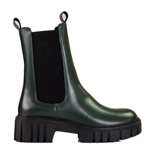 Zielone workery damskie Sergio Leone - Botki damskie - miniaturka - grafika 1