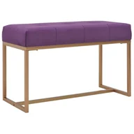 Ławki do przedpokoju - vidaXL Ławka, 80 cm, fioletowa, aksamitna vidaXL - miniaturka - grafika 1