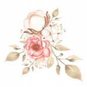 Pasmanteria - Naprasowanka Kwiaty Termo Naklejka Na Odzież 4 - miniaturka - grafika 1