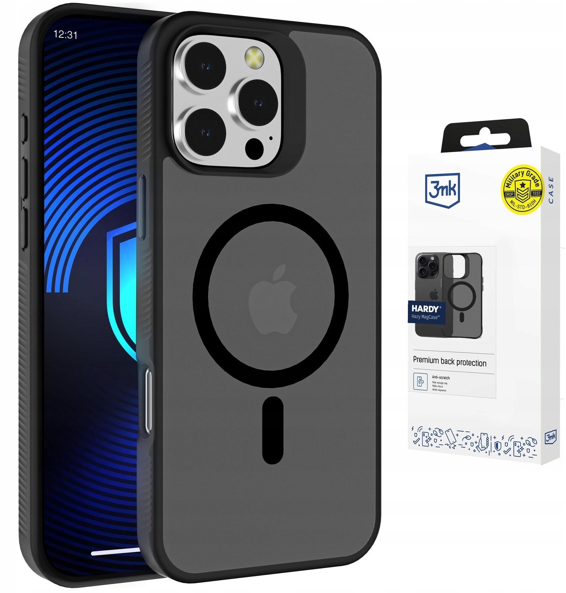 3MK Apple iPhone 16 Pro Max - 3mk Hardy Hazy MagCase Black