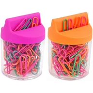 Spinacze i klipsy do papieru - MemoBe, Spinacze neonowe, 28 mm, 100 szt - miniaturka - grafika 1