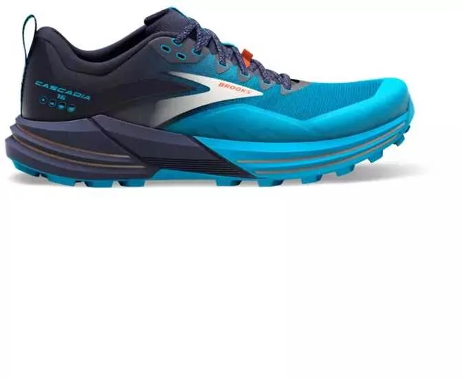 Brooks Buty do biegania CASCADIA 16 Peacoat/Atomic Blue/Rooibos