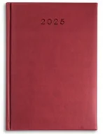 Kalendarze - KALENDARZ książkowy A4 terminarz DZIENNY 2025 BORDOWY Tury - miniaturka - grafika 1