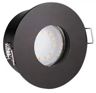 Candellux Oprawa stropowa oczko SH-12 BK MR16 czarna IP65 - Oprawy, klosze i abażury - miniaturka - grafika 1