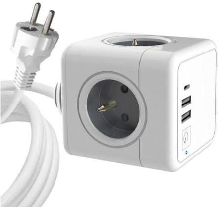 MicroConnect Power Cube, 4xFrench Type E