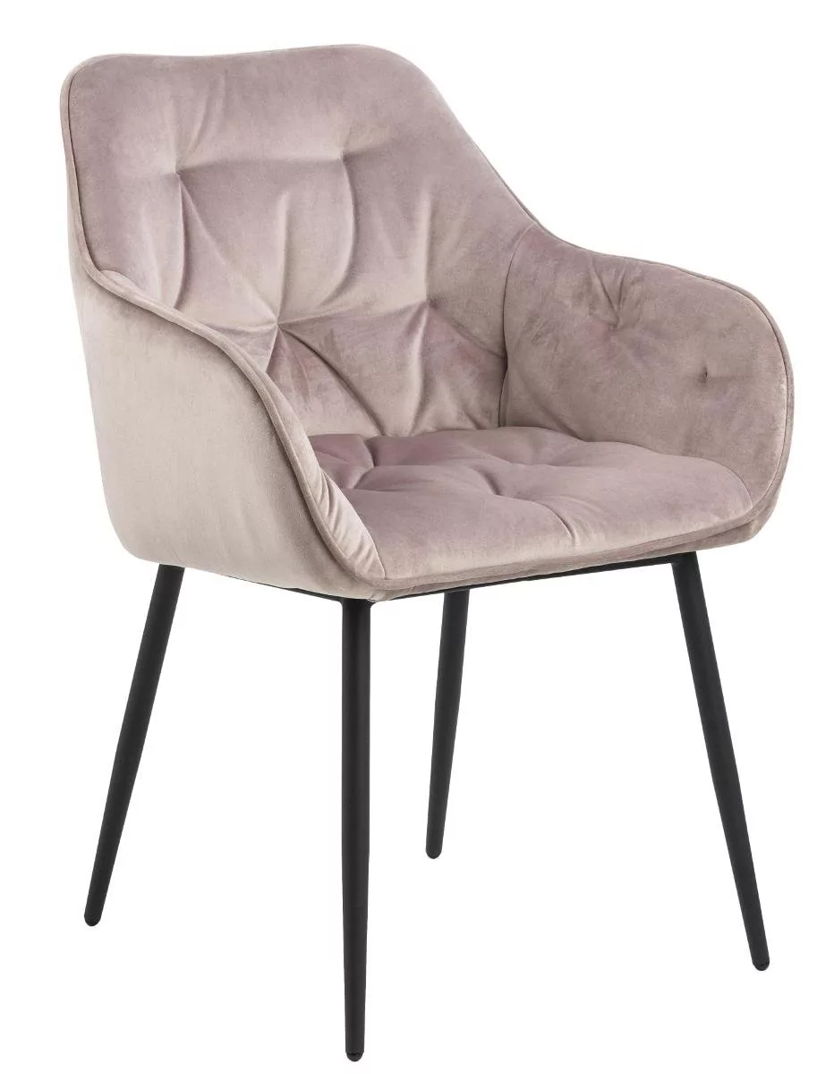 Krzesło MIA HOME Bruce, różowe, 55x58x83 cm