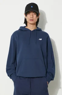 New Balance bluza Sport Essentials męska kolor granatowy z kapturem z aplikacją MT41508NNY - Bluzy męskie - miniaturka - grafika 1